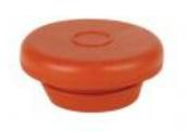 red snap on

			 vial stopper