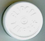 white flip off tear off vial seal