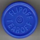 Royal Blue flip off tear off vial seal